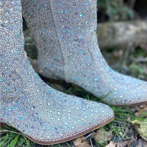 Rhinestone Cowboy Boots Nashville Bash Mid Calf - Picture 5 of 9